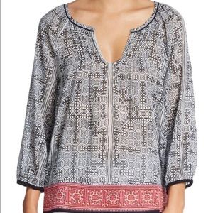 Joie Graphic Pattern Long Sleeve Tunic